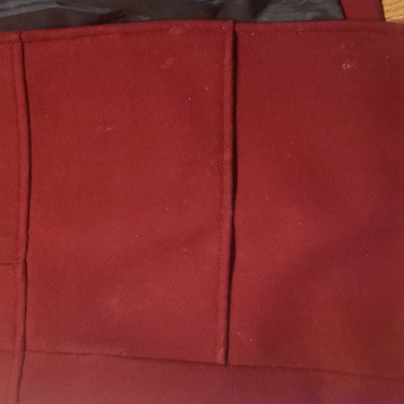 Calvin Klein Red Pea Coat - Picture 4 of 4